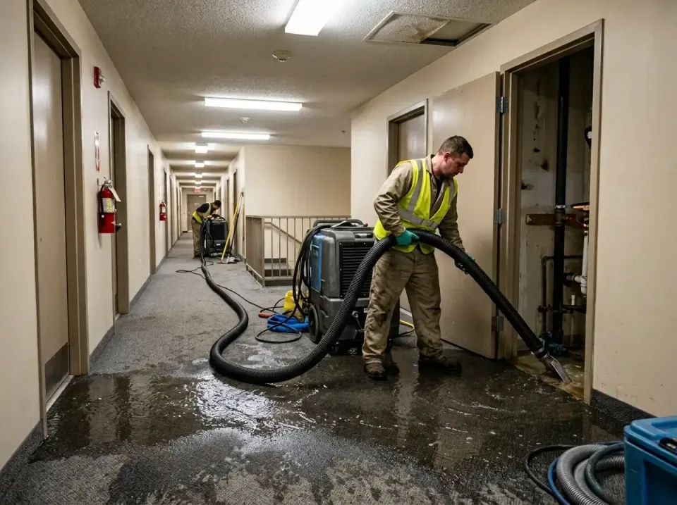 multi-unit-apartment-hallway-f-005 — frequently asked questions, Emergency Burst Pipe Water Extraction & Removal in Alton, TX
